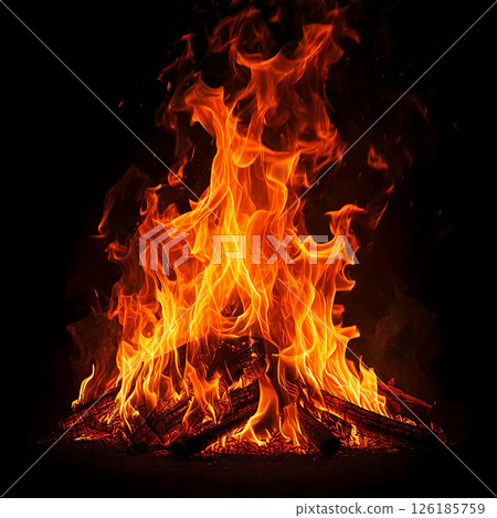 奇妙的篝火燃燒 126185759