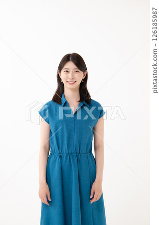A woman in a dress A woman in a dress 126185987