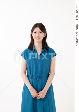 A woman in a dress A woman in a dress 126185988