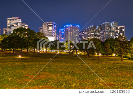 “神奈川縣”港未來臨港公園塔樓夜景 126185993