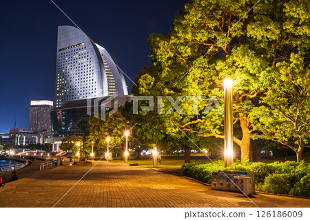 《Kanagawa Prefecture》Night view of Minatomirai Rinko Park 《Kanagawa Prefecture》Night view of Minatomirai Rinko Park 126186009