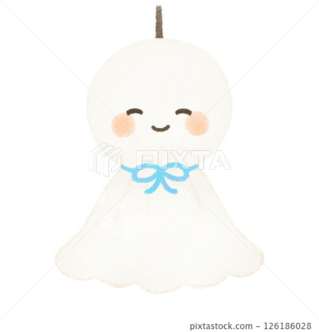 可愛的 Teru Teru Bouzu 的插圖 可愛的 Teru Teru Bouzu 的插圖 126186028