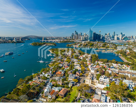 Aerial view of Sydney in daytime 126186856