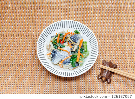 Herring and rape blossoms (pickled) Herring and rape blossoms (pickled) 126187097