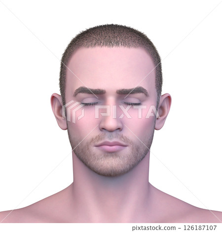 男人的臉部特寫 男人的臉部特寫 126187107