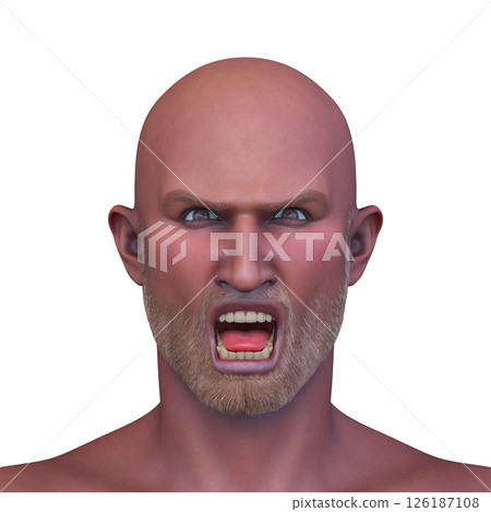 Close-up of a man's face Close-up of a man's face 126187108