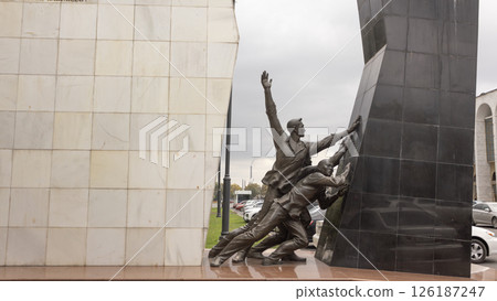 a monument on the north side of Chuy Avenue which is Memorializes the 2002 and 2010 uprisings 126187247