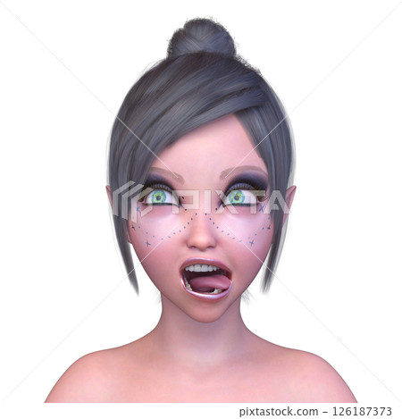 Close-up of a woman's face Close-up of a woman's face 126187373