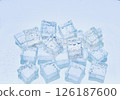 Collection of ice cubes 126187600