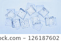 Collection of ice cubes 126187602