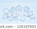 Collection of ice cubes 126187603