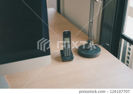 Work phone handset 126187707
