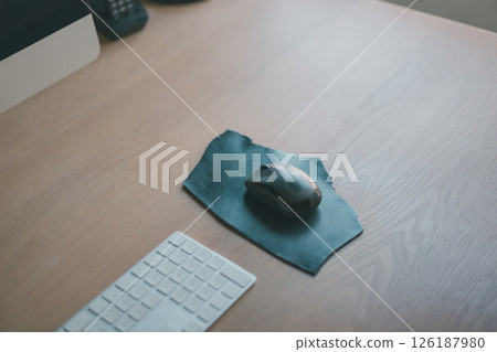 Leather scrap mouse pad Leather scrap mouse pad 126187980