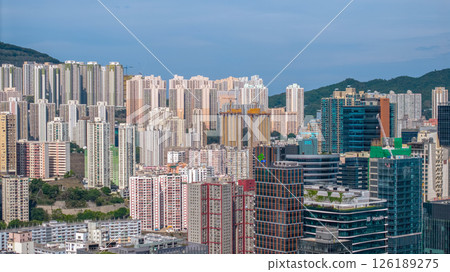 May 11 2025 Modern Urban Skyline and High-Rise Buildings with Mountain Backdrop 126189275