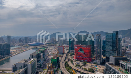 May 11 2025 View of a Modern Cityscape with Skyscrapers and Urban Development 126189303