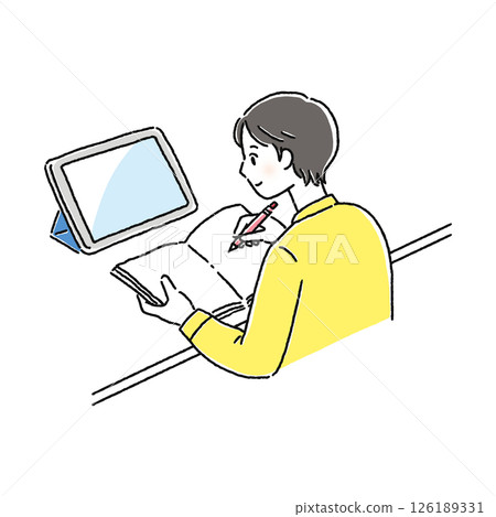 使用 ICT 設備學習 - 男性 使用 ICT 設備學習 - 男性 126189331