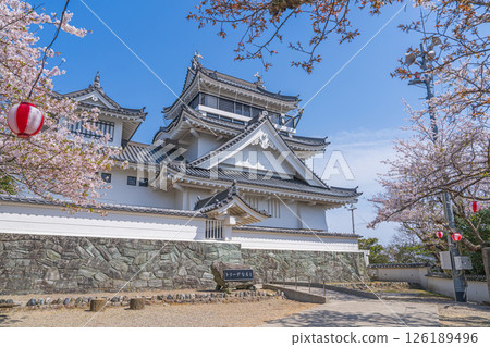 Spring at Myokenzan Park: Toledo decorated with cherry blossoms Spring at Myokenzan Park: Toledo decorated with cherry blossoms 126189496