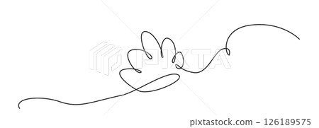 Continuous Thin Line Crown, Minimalist Crowns Drawing, One Line Art King Symbol 126189575
