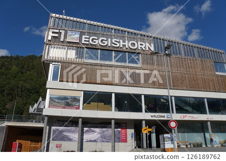 Train station in Fiesch, Switzerland 126189762