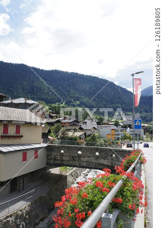 Townscape of Fiesch, Switzerland 126189805