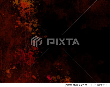 Grungy dark atmospheric texture background with red splashes Grungy dark atmospheric texture background with red splashes 126189935