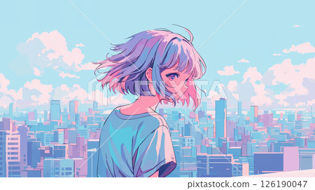 看著城市裡的可愛女人 126190047