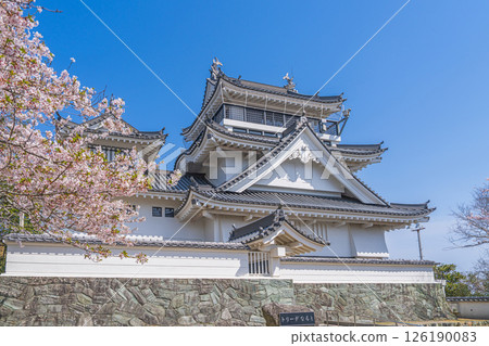 Spring at Myokenzan Park: Toledo decorated with cherry blossoms 126190083
