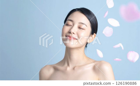 Japanese Asian People Young Women Beauty Beauty Image 126190886