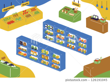 在一家超市商店 126191045