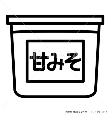 Simple sweet miso icon Simple sweet miso icon 126191054
