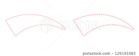 Pink curved heading frame set Pink curved heading frame set 126191065