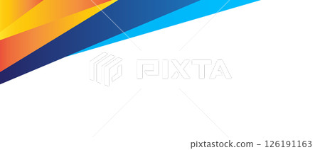 abstract geometric gradient orange blue background vector illustration. abstract geometric gradient orange blue background vector illustration. 126191163