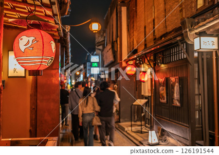 京都府古都的娛樂區先鬥町 京都府古都的娛樂區先鬥町 126191544