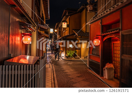 京都府古都的娛樂區先鬥町 京都府古都的娛樂區先鬥町 126191571