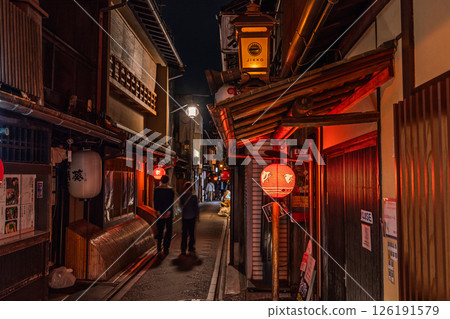 京都府古都的娛樂區先鬥町 京都府古都的娛樂區先鬥町 126191579