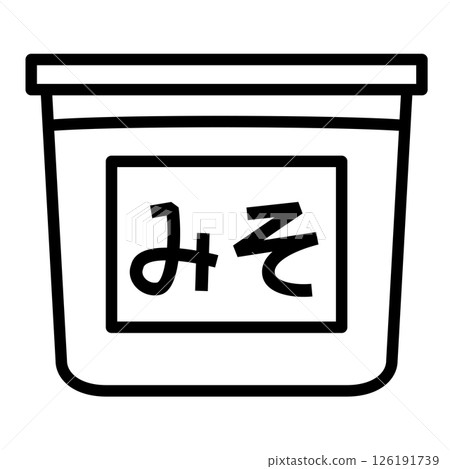 簡單的味噌圖標 簡單的味噌圖標 126191739