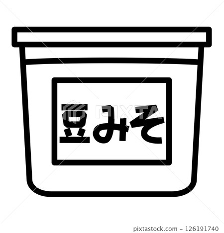 Simple bean miso icon 126191740