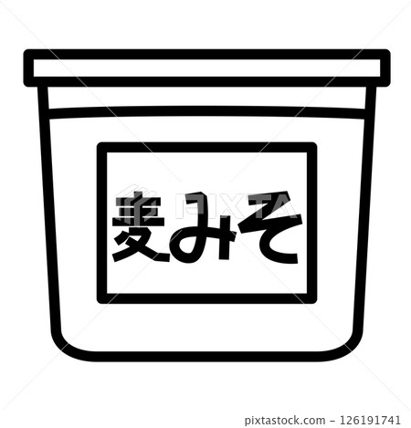 Simple barley miso icon Simple barley miso icon 126191741