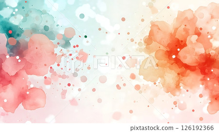 abstract background with watercolor splashes 126192366