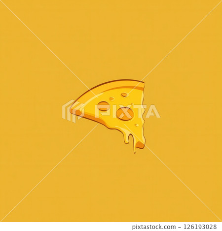 Minimalist pizza slice logo featuring warm yellow orange cheese and flat playful design suited for modern branding and culinary ventures Minimalist pizza slice logo featuring warm yellow orange cheese and flat playful design suited for modern branding and culinary ventures 126193028