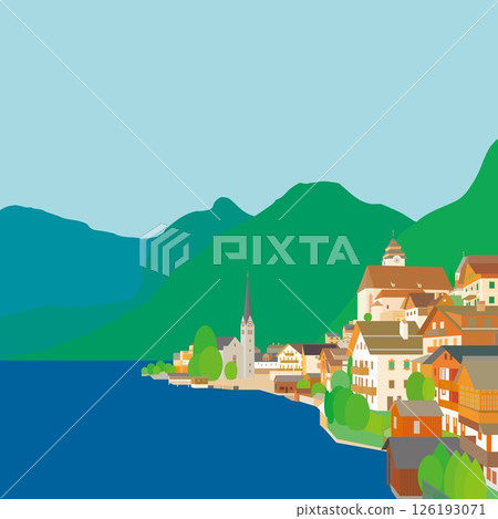 Hallstatt, Salzkammergut, Spring scenery Hallstatt, Salzkammergut, Spring scenery 126193071