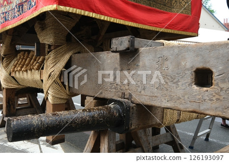 Gion Festival Shirakutenyama float erected 126193097