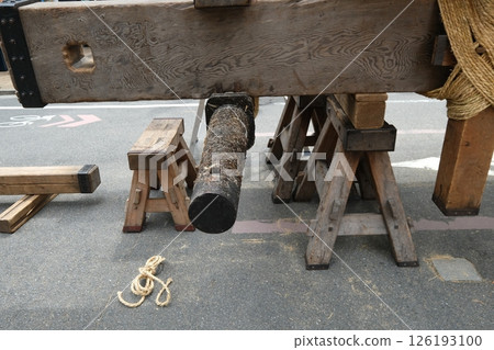 Gion Festival Shirakutenyama float erected 126193100