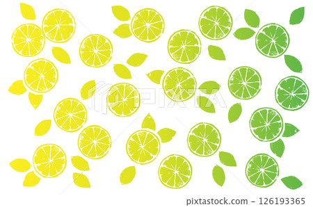 Citrus gradient pattern | Hand-drawn, print-style, textile Citrus gradient pattern | Hand-drawn, print-style, textile 126193365