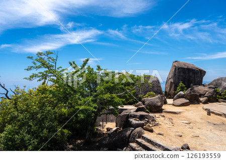 Kuguri Iwa rocks on Mount Misen, Miyajima Island, Japan Kuguri Iwa rocks on Mount Misen, Miyajima Island, Japan 126193559