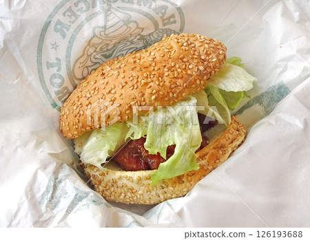 Chinese chicken burger, the best local burger in Japan Chinese chicken burger, the best local burger in Japan 126193688