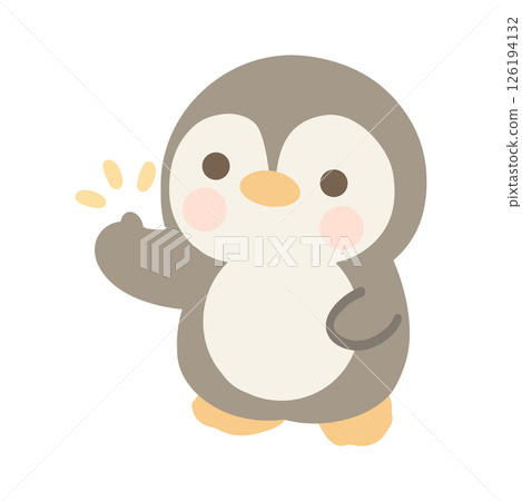 Penguin making a thumbs-up gesture Penguin making a thumbs-up gesture 126194132