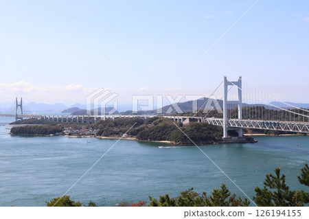 瀨戶大橋和春天的藍天 瀨戶大橋和春天的藍天 126194155