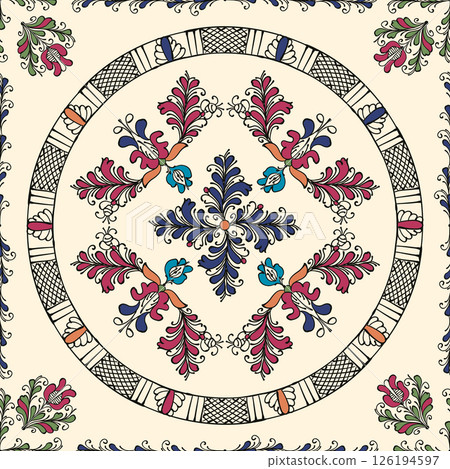 Traditional Korond seamless pattern 5 Traditional Korond seamless pattern 5 126194597