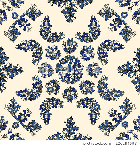 Traditional Korond seamless pattern 6 Traditional Korond seamless pattern 6 126194598